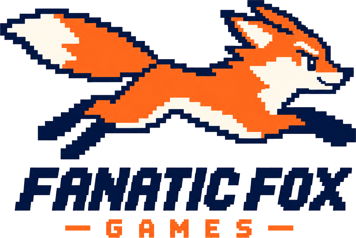 Original Fanatic Fox Games pixel fox logo